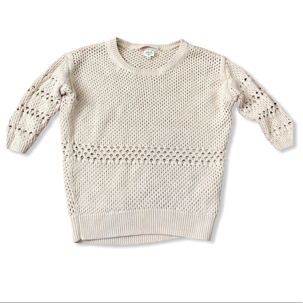 Wilfred Crochet 3/4 Sleeve Top